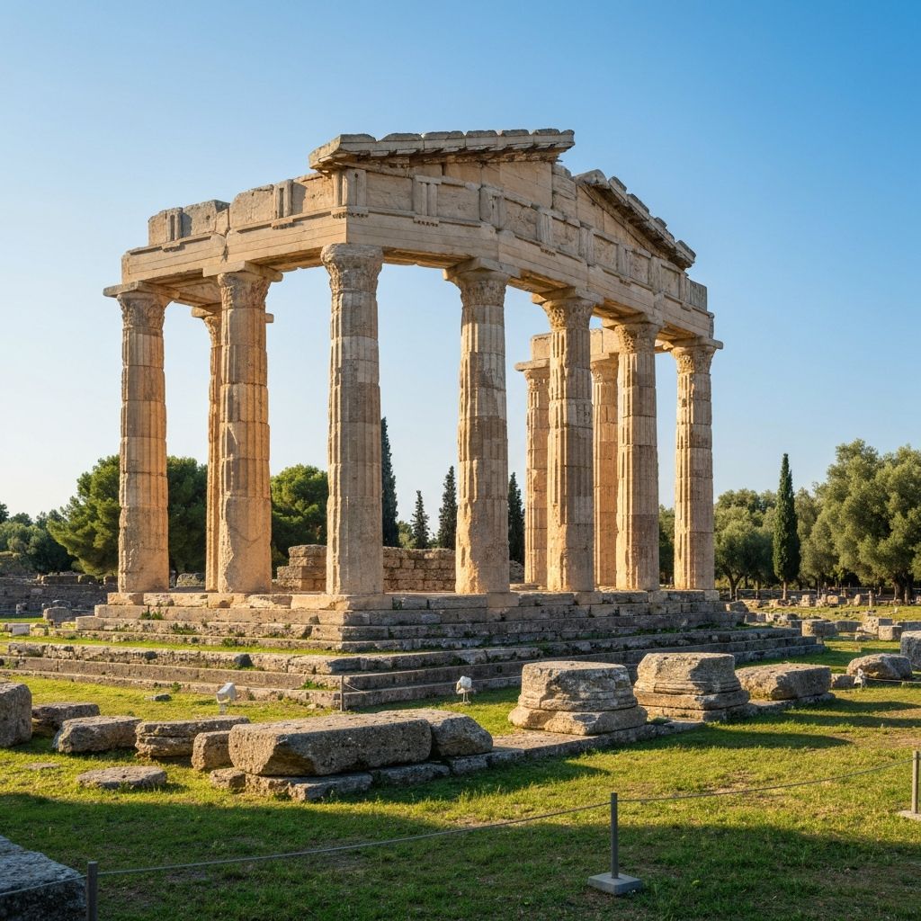 Ruins of Ancient Olympia in Greece