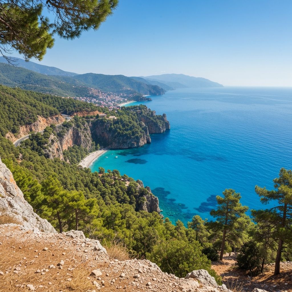 Turkish Mediterranean coastline near Antalya