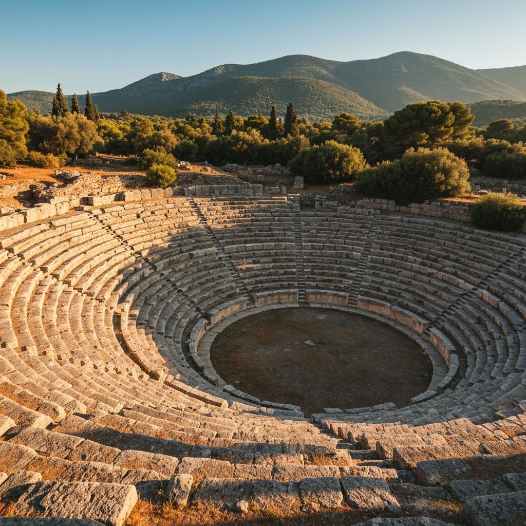 Roman Theatre ruins at Olympos Ancient City